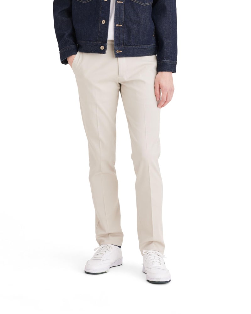Dockers Men's Slim Fit Easy Khaki Pants, Cloud, 34W x 29L - Image 1